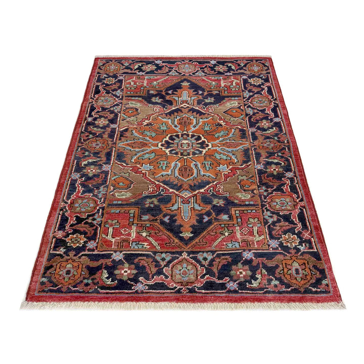 Afghan Heriz Rug 2'7" x 4'1" Hand-Woven | No. AL37716