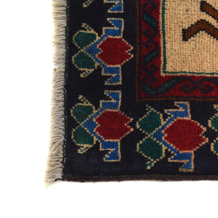 Afghan Pictorial Rug 3' 2" x 4' 9" Hand-Knotted | No. AL37720