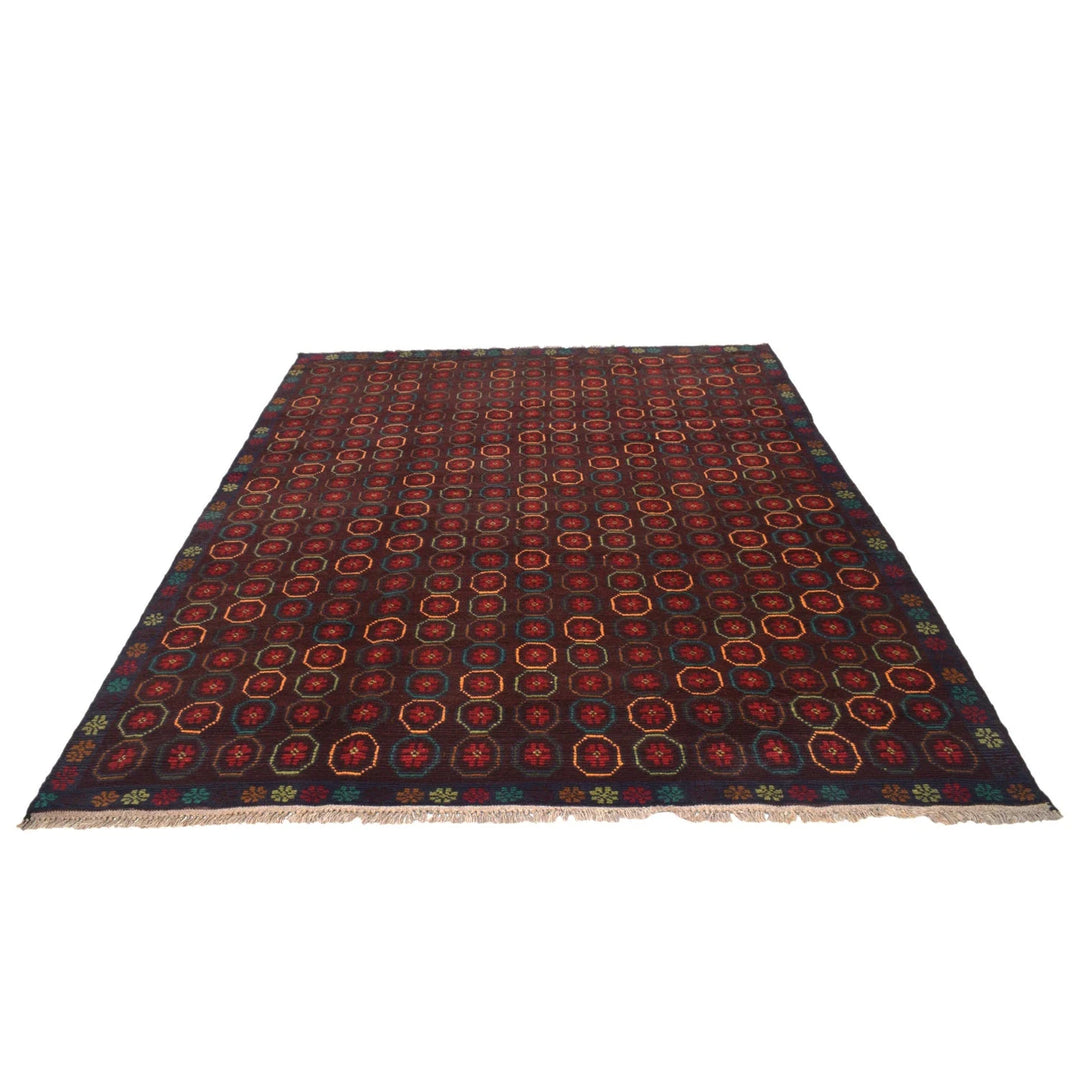 Tan Afghan Kohistani Rug 6' 0" x 8' 2" Hand-Knotted | No. AL37723