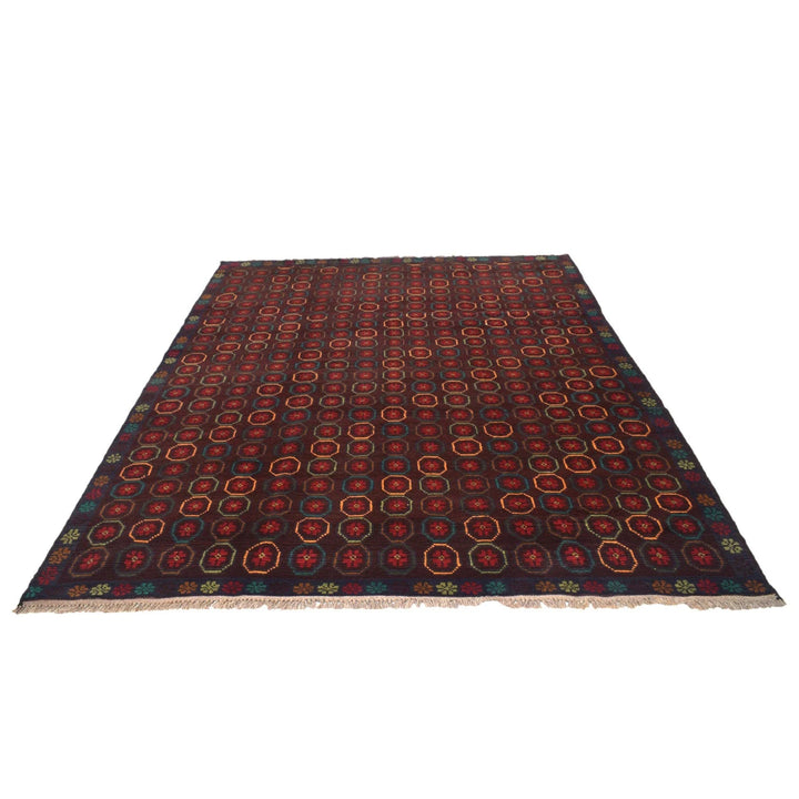 Tan Afghan Kohistani Rug 6' 0" x 8' 2" Hand-Knotted | No. AL37723