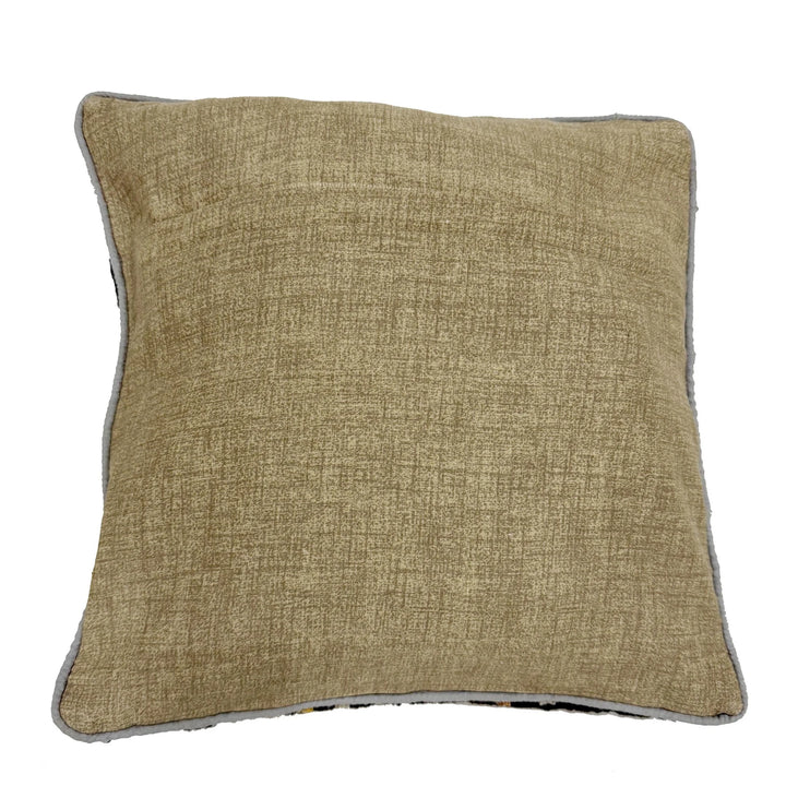 Afghan Kilim Cushion 1' 5" x 1' 5" Flat-Weave | No. AL378157