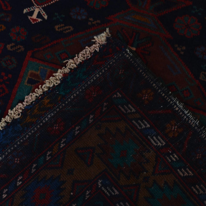 Afghan Prayer Rug 2' 10" x 4' 5" Hand-Knotted | No. AL37928