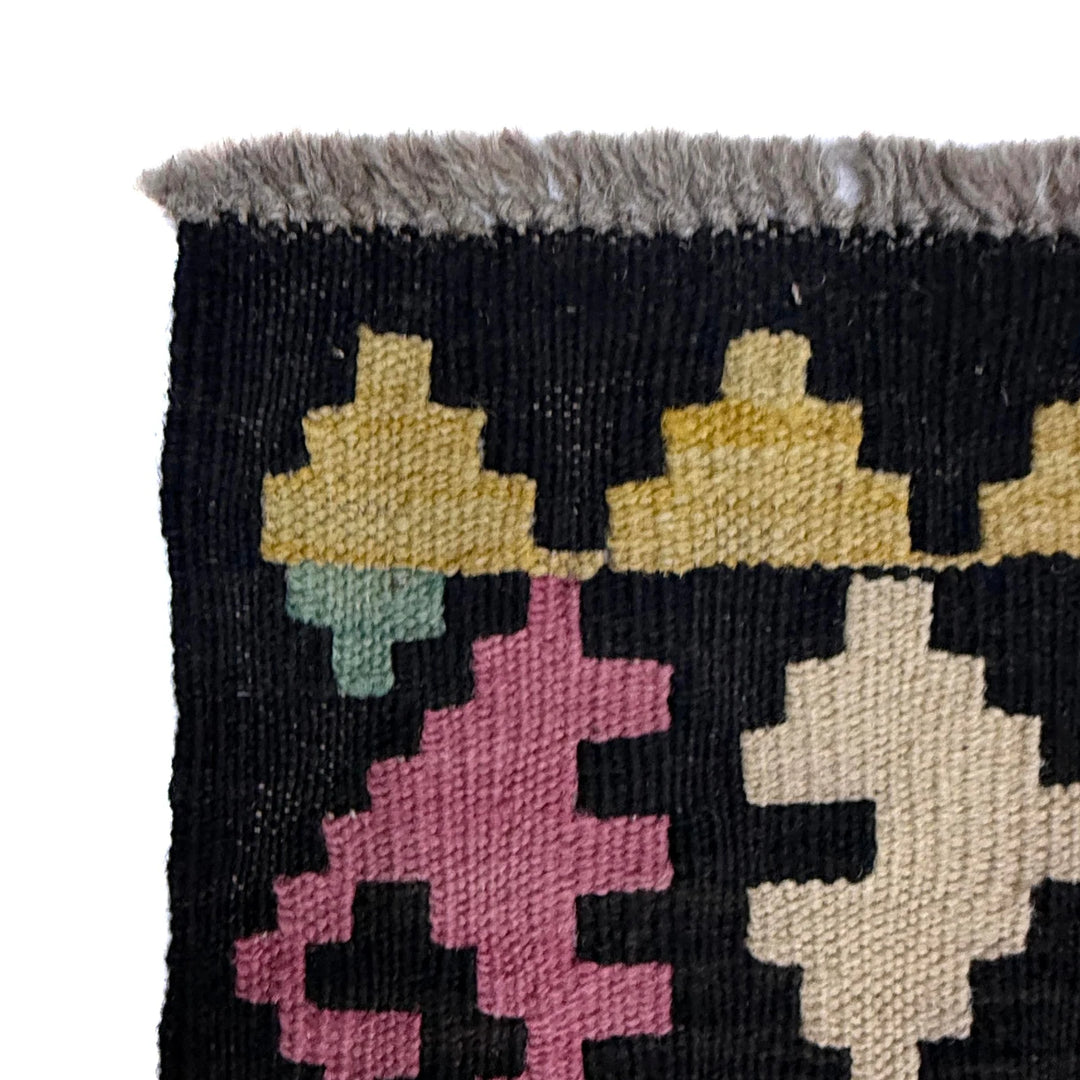 Afghan Vegetable Kilim Rug 6' 5" x 9' 8" Flat-Weave | No. AL379716