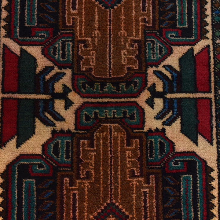 Afghan Baluchi Rug 2' 10" x 4' 7" Hand-Knotted | No. AL38037