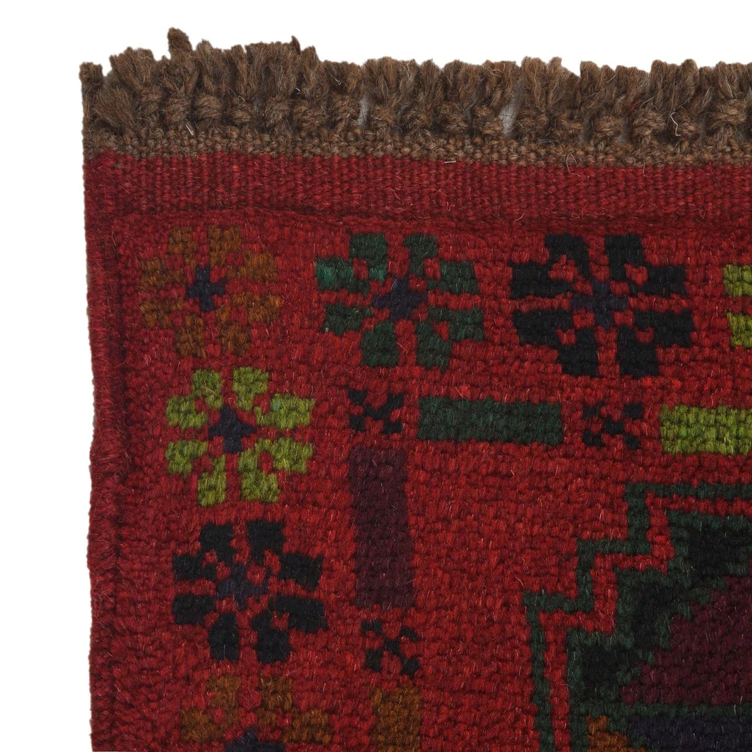 Afghan Baluchi Rug 4' 0" x 6' 7" Hand-Knotted | No. AL38078