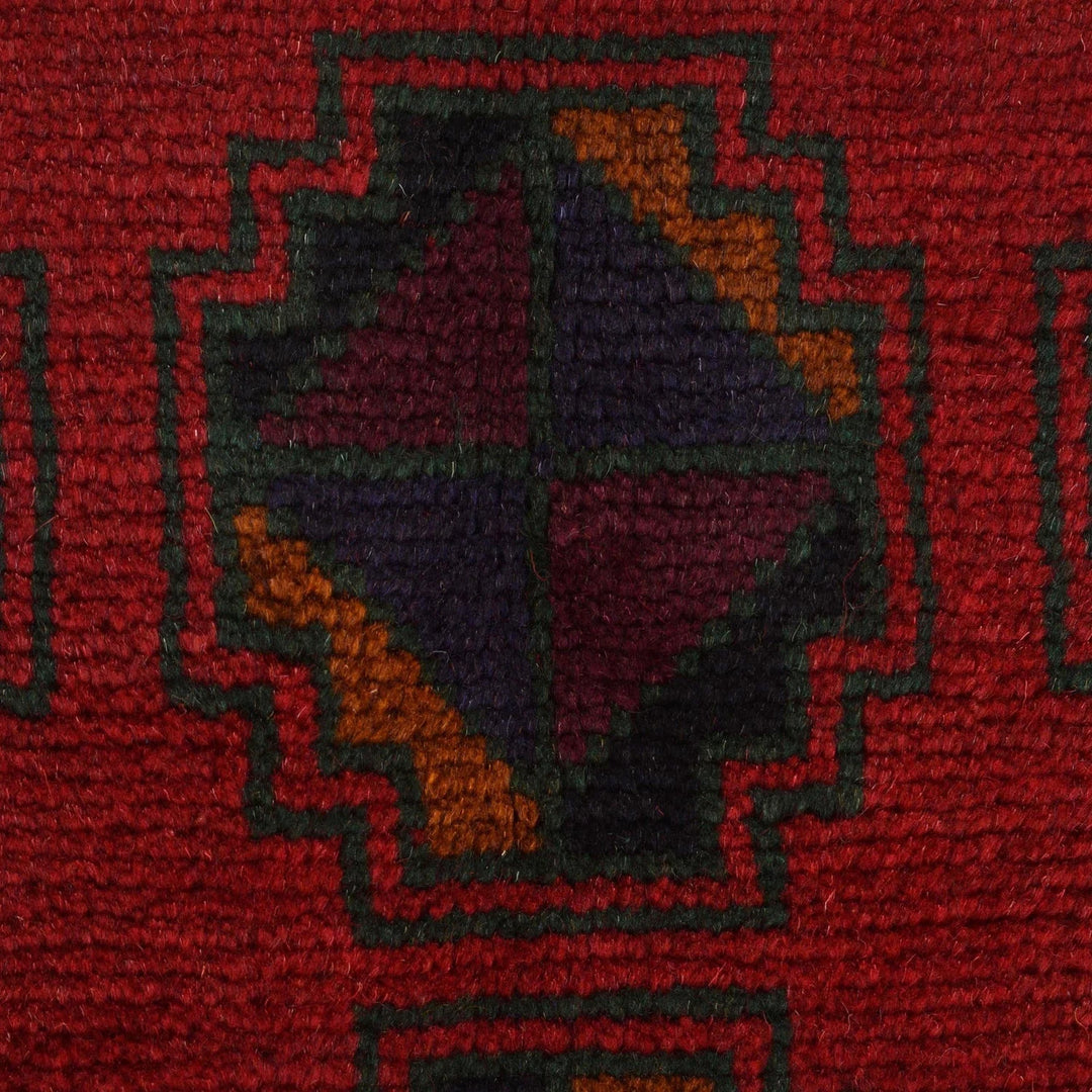 Afghan Baluchi Rug 4' 0" x 6' 7" Hand-Knotted | No. AL38078