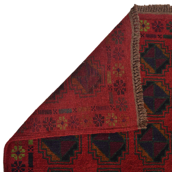 Afghan Baluchi Rug 4' 0" x 6' 7" Hand-Knotted | No. AL38078