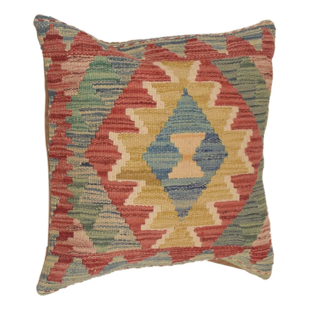 Afghan Turkish Design Kilim Rug 1' 6" x 1' 6" Flat-Weave | No. AL38091