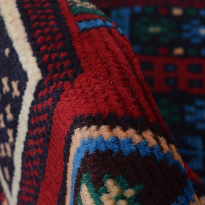 Afghan Baluchi Rug 2' 11" x 4' 5" Hand-Knotted | No. AL38140