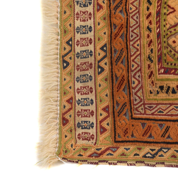 Afghan Nakhunak Kilim Rug 2' 7" x 3' 7" Flat-Weave | No. AL38207