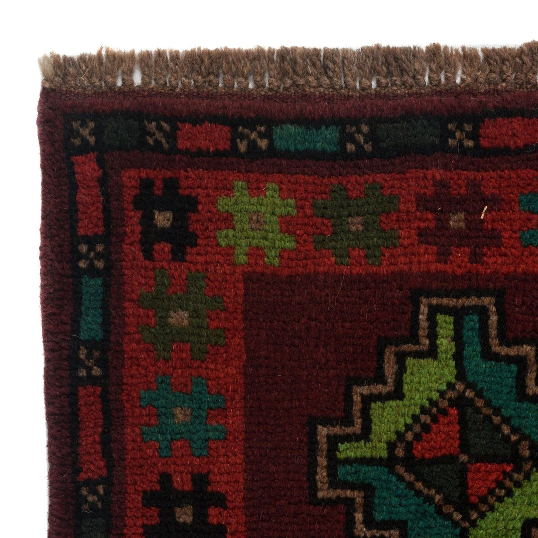 Afghan Baluchi Rug 4' 2" x 6' 7" Hand-Knotted | No. AL38235
