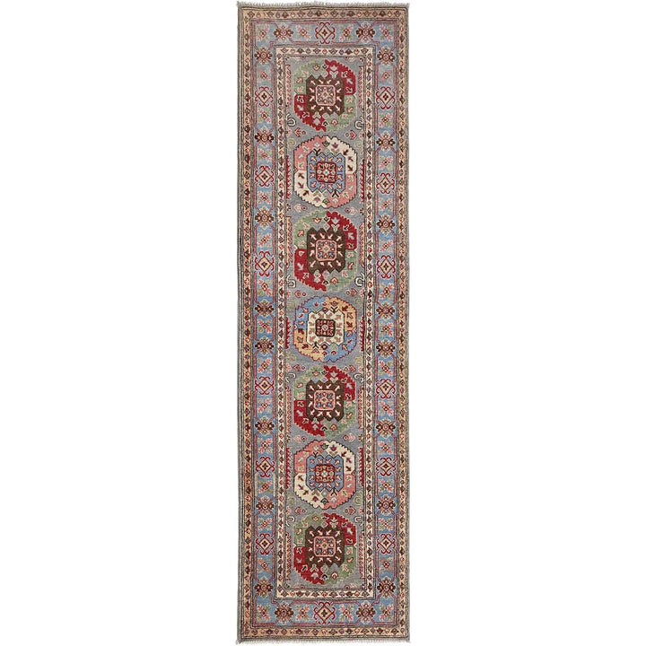 Afghan Waziri Runner Rug 2' 7" x 9' 10" Hand-Knotted | No. AL38402