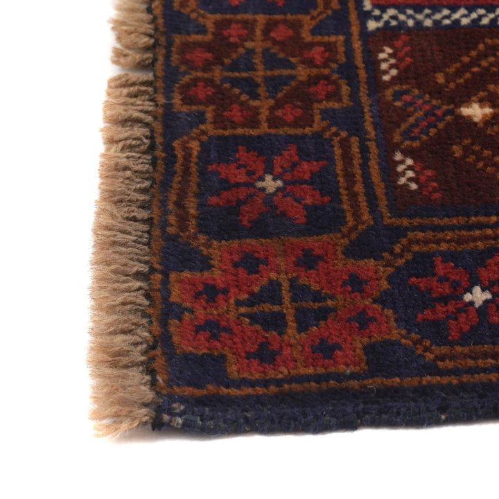 Afghan Baluchi Rug 2' 9" x 4' 7" Hand-Knotted | No. AL38468