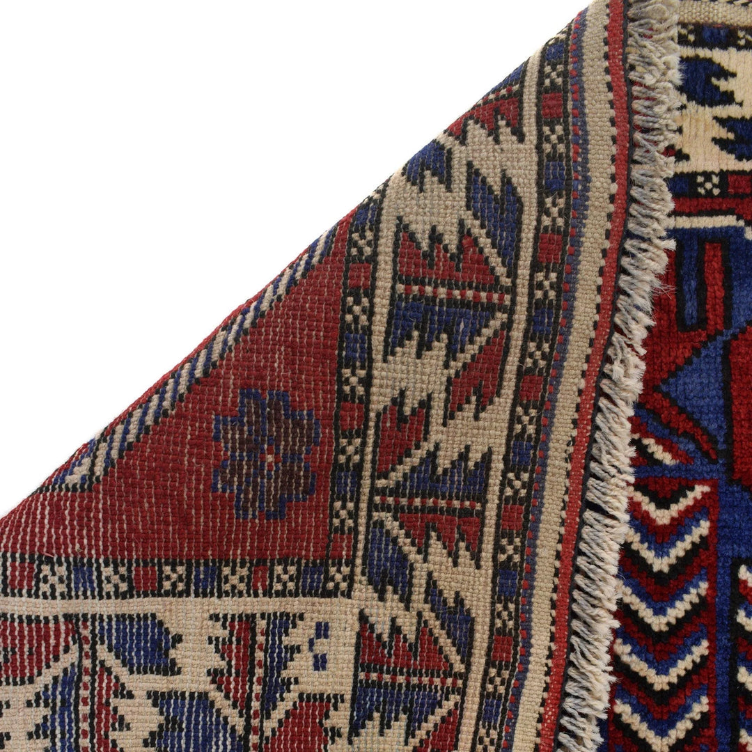 Afghan Baluchi Rug 2' 10" x 4' 3" Hand-Knotted | No. AL38572