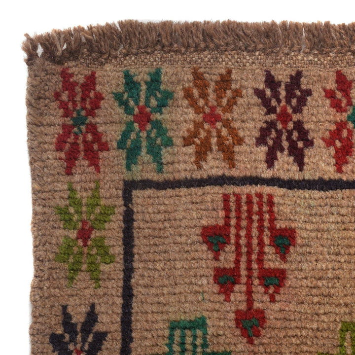 Afghan Baluchi Rug 4' 3" x 6' 3" Hand-Knotted | No. AL38625