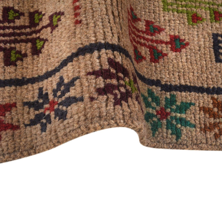 Afghan Baluchi Rug 4' 3" x 6' 3" Hand-Knotted | No. AL38625