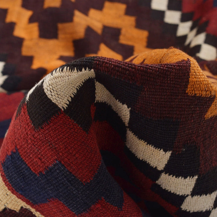 Afghan Maimana Kilim Rug 6' 4" x 10' 0" Flat-Weave | No. AL38709