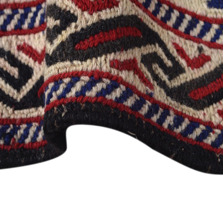 Beige Afghan Saghari Kilim Rug 6' 8" x 9' 3" Flat-Weave | No. AL38770