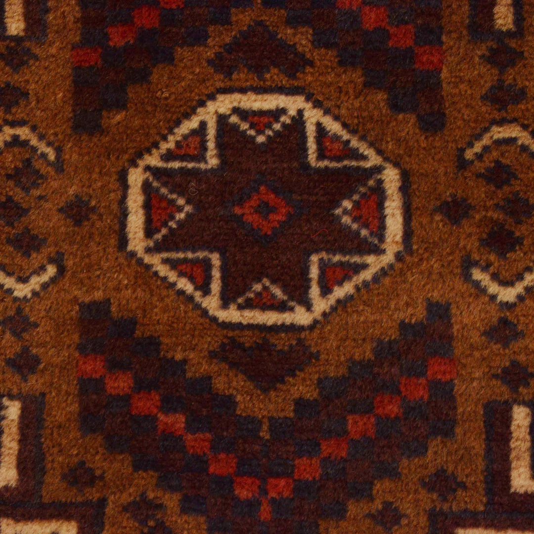 Afghan Baluchi Rug 3' 5" x 6' 6" Hand-Knotted | No. AL39074