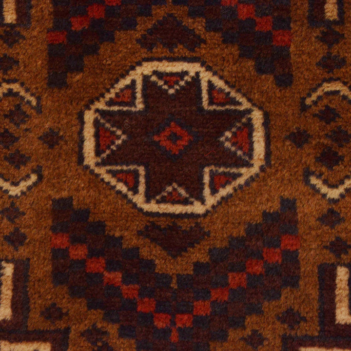 Afghan Baluchi Rug 3' 5" x 6' 6" Hand-Knotted | No. AL39074