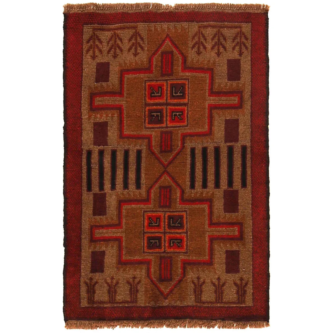 Traditional Baloch Rug 2' 9" x 4' 1" - No. AL39362