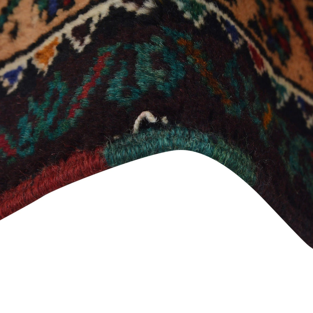 Afghan Baluchi Rug 3' 1" x 4' 11" Hand-Knotted | No. AL39377