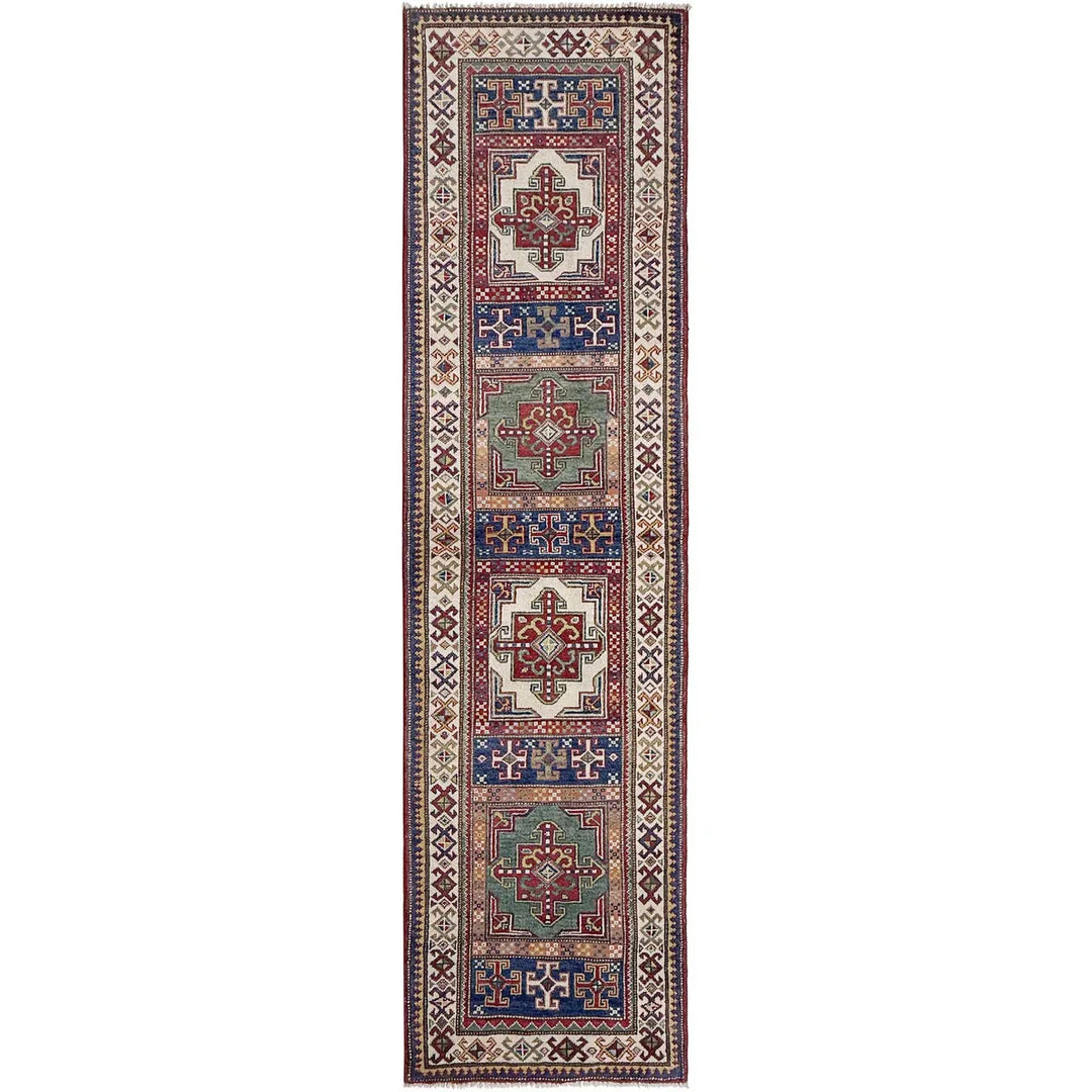 Multi Color Kazak Runner Rug 2' 5" x 10' 2" - No. AL39399