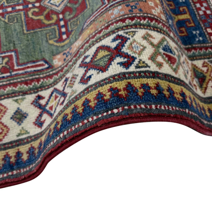 Afghan Kazak Runner Rug 2' 5" x 10' 2" Hand-Knotted | No. AL39399