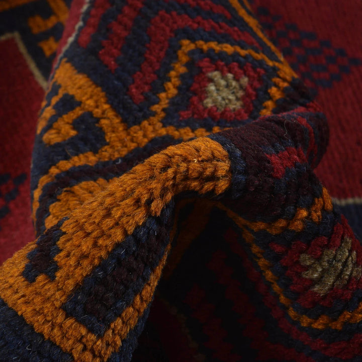 Afghan Baluchi Rug 3' 10" x 6' 4" Hand-Knotted | No. AL39439