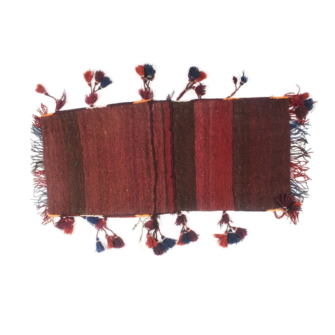 Afghan Saddle Bag Rug 1' 7" x 3' 5" Hand-Knotted | No. AL39508