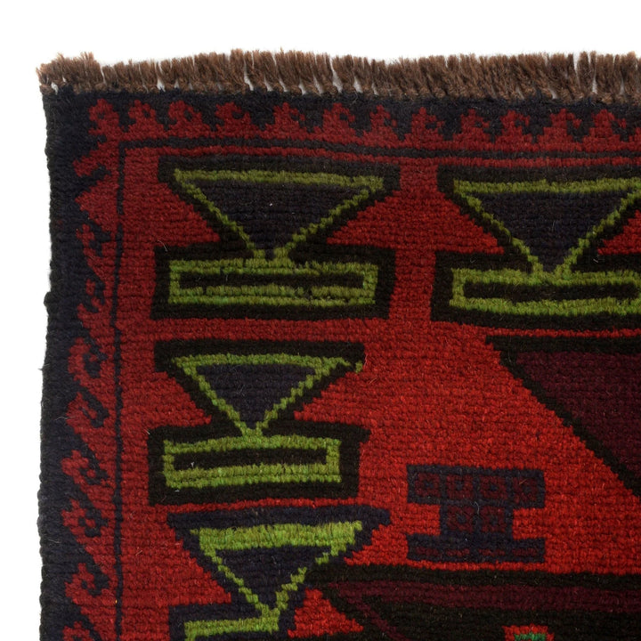 Afghan Baluchi Rug 4' 0" x 6' 8" Hand-Knotted | No. AL39724
