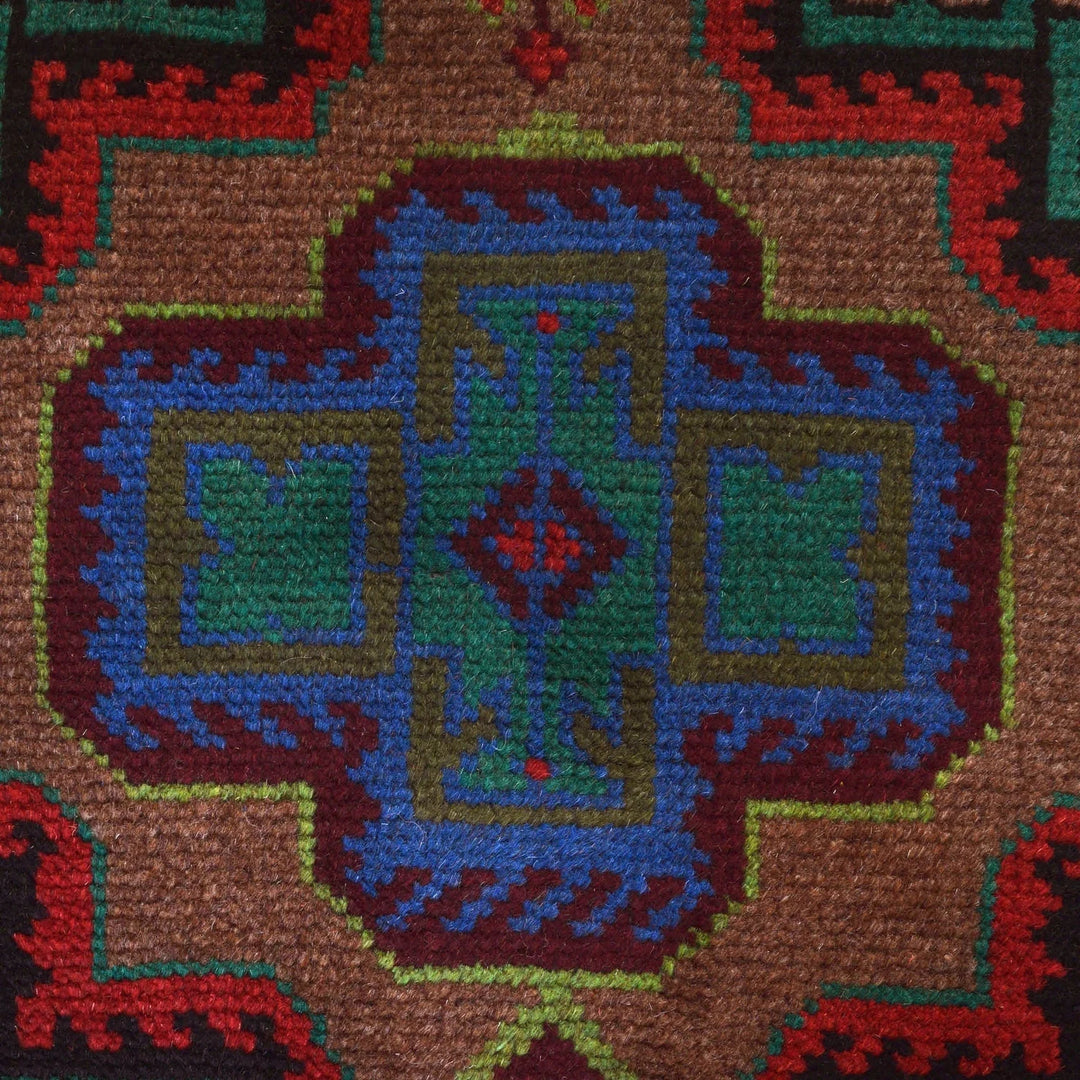 Afghan Baluchi Rug 4' 2" x 6' 3" Hand-Knotted | No. AL39983