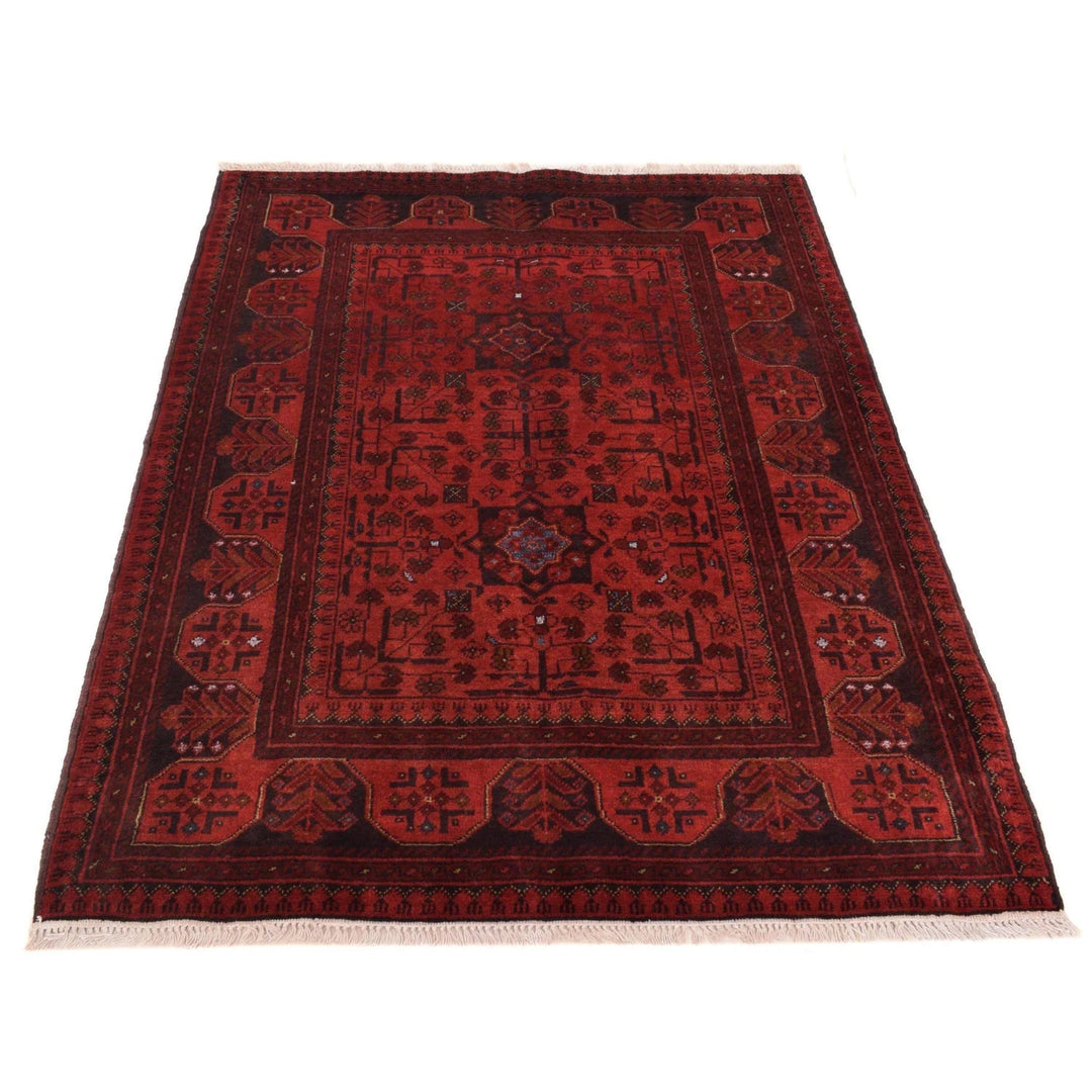 Afghan Khal Mohammadi Rug 3' 6" x 4' 11" Hand-Knotted | No. AL40060