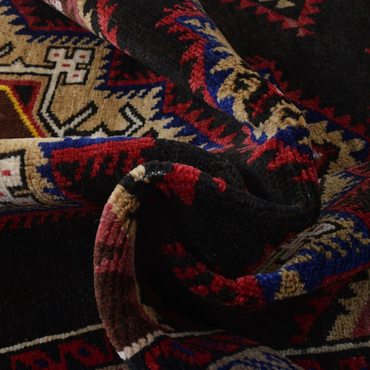 Afghan Baluchi Rug 3' 1" x 5' 10" Hand-Knotted | No. AL40103