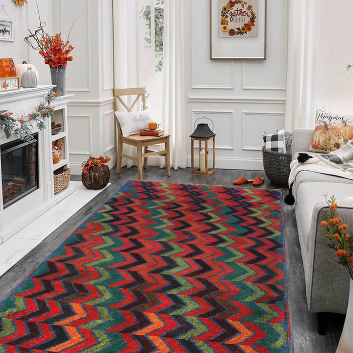 Afghan Baluchi Rug 3'8" x 6'1" Hand-Knotted | No. AL40129