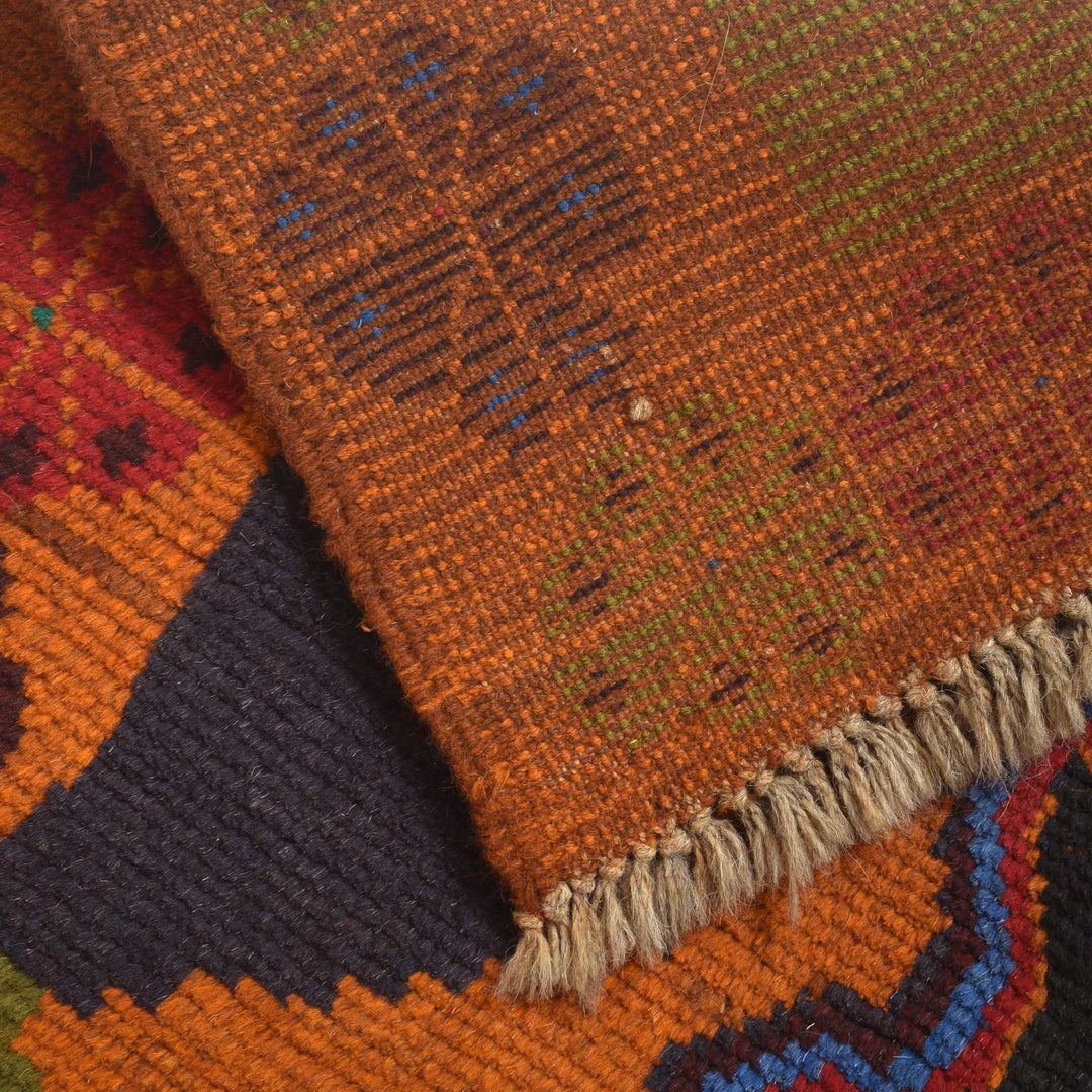 Afghan Baluchi Rug 6' 2" x 8' 5" Hand-Knotted | No. AL40135