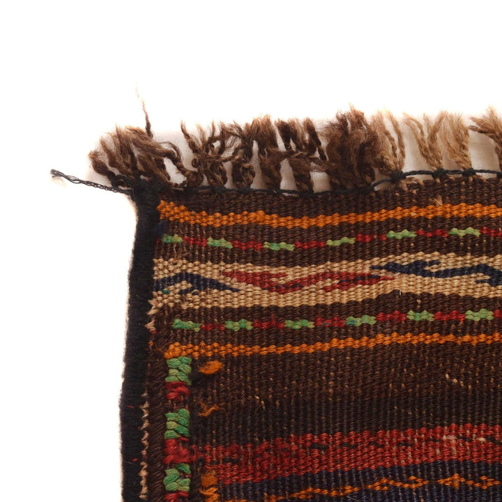 Afghan Laghari Kilim 4' 11" x 7' 10" Flat-Weave | No. AL40400