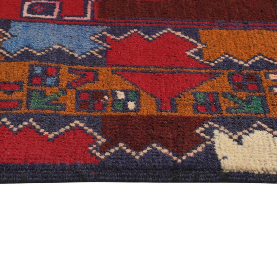 Afghan Baluchi Rug 2' 9" x 4' 6" Hand-Knotted | No. AL40453