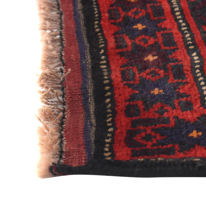 Afghan Baluchi Rug 2' 7" x 5' 7" Hand-Knotted | No. AL40461