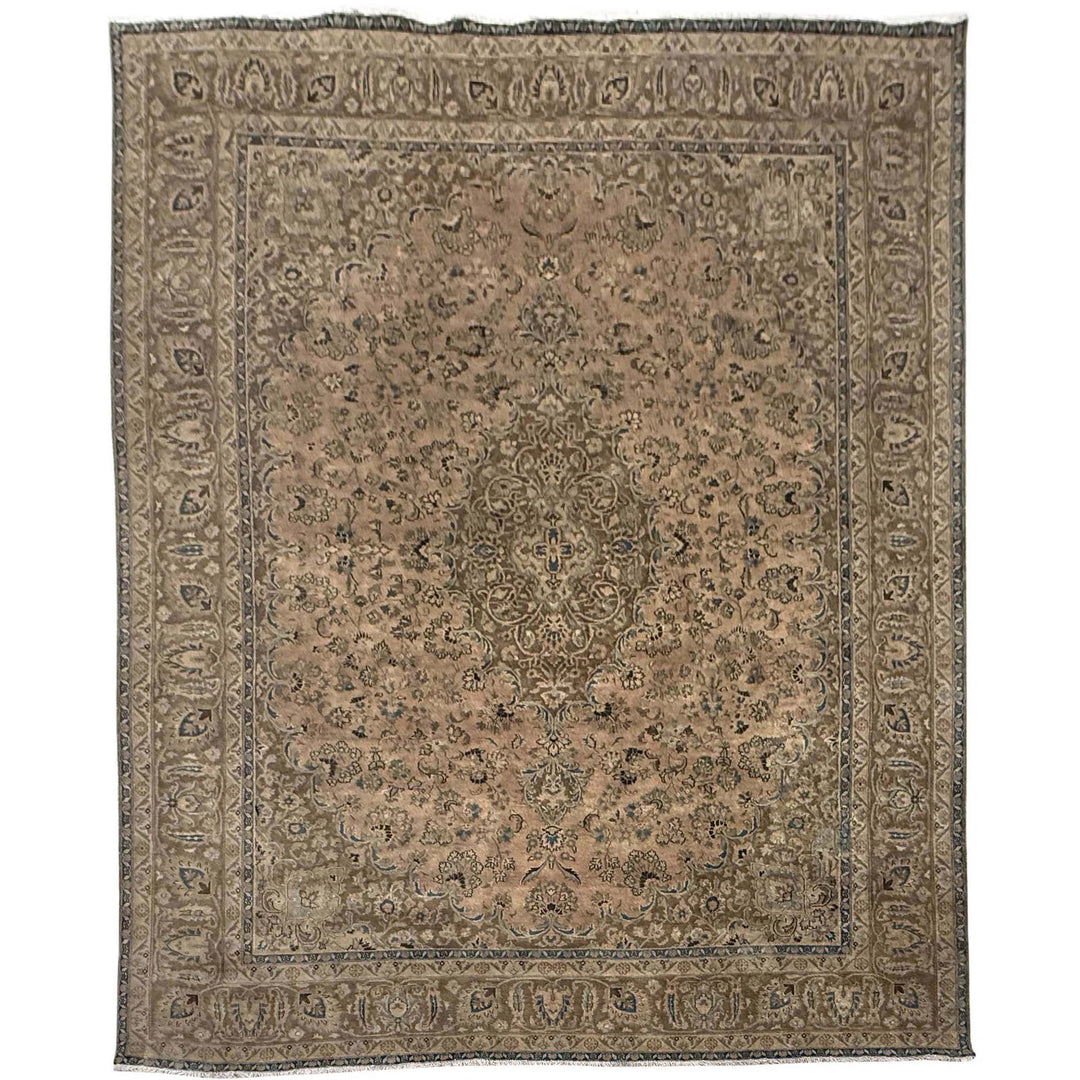 Multicolor Kashan Rug 9' 6" x 12' 3" Hand-Knotted | No. AL40500