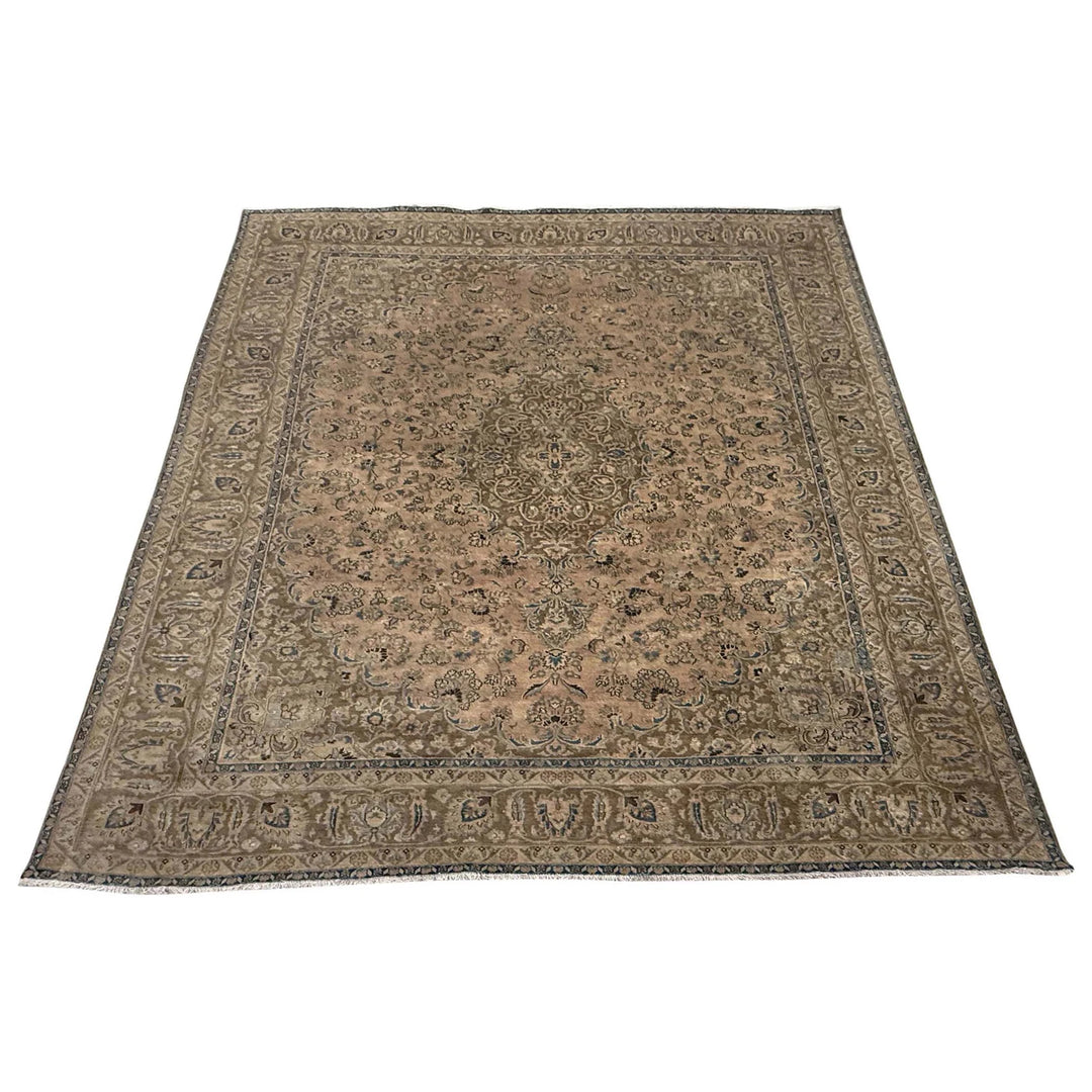 Multicolor Kashan Rug 9' 6" x 12' 3" Hand-Knotted | No. AL40500