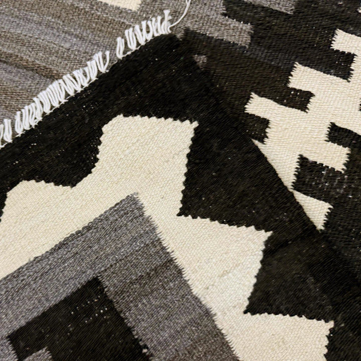 Afghan Vegetable Kilim Rug 5' 7" x 7' 11" Flat-Weave | No. AL406355