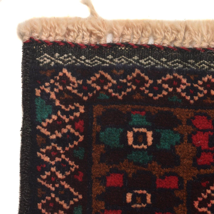 Afghan Baluchi Rug 2' 8" x 6' 8" Hand-Knotted | No. AL40719