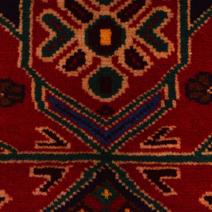 Afghan Baluchi Rug 2' 8" x 6' 8" Hand-Knotted | No. AL40719