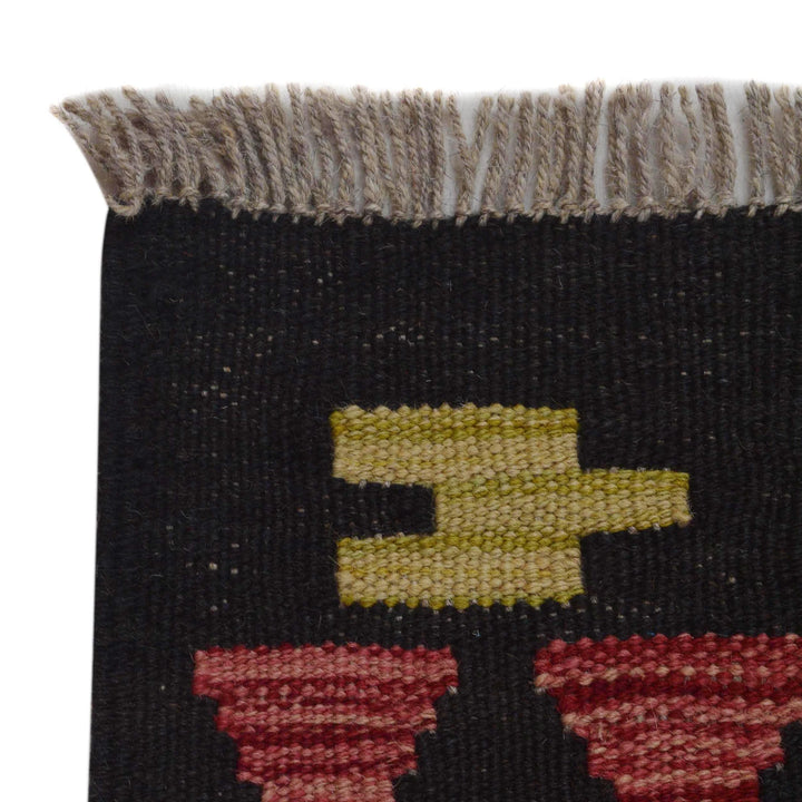 Afghan Vegetable Kelim Rug 5' 1" x 6' 4" Flat-Weave | No. AL40874