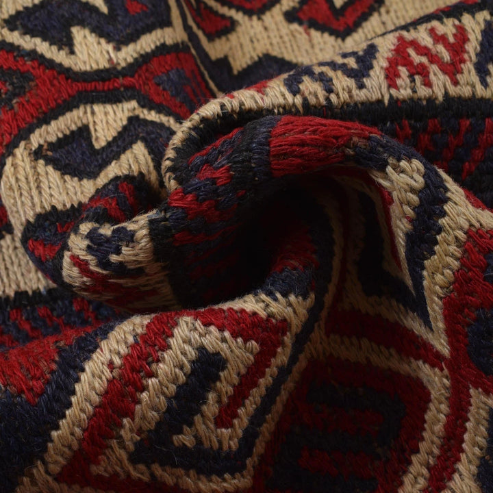Afghan Kilim Rug 6'4" x 8'7" Flat-Weave | No. AL40885