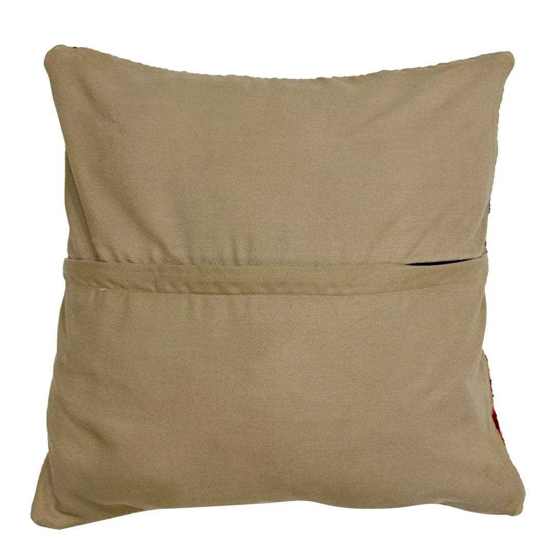 Afghan Kilim Cushion 1' 5" x 1' 6" Hand-Knotted | No. AL408927
