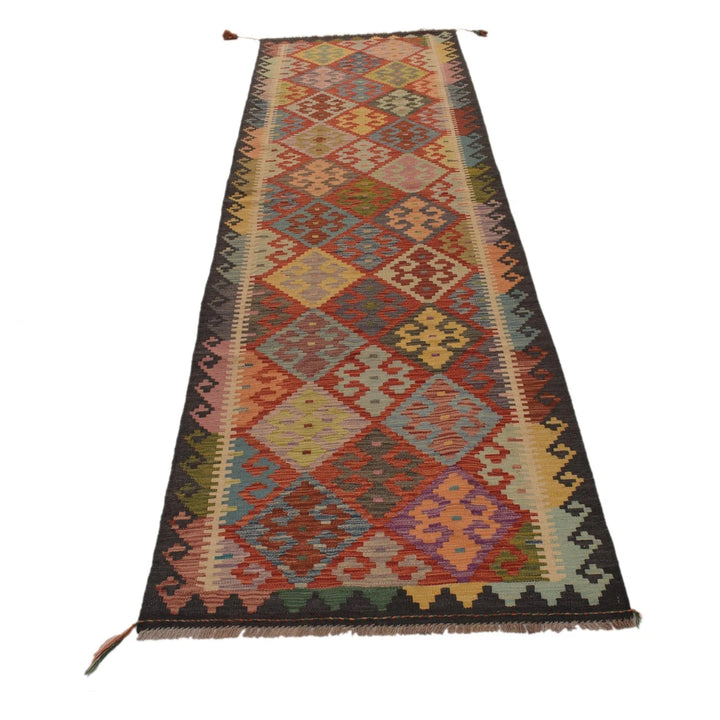 Afghan Kilim Rug 2' 9" x 10' 1" Flat-Weave | No. AL40929