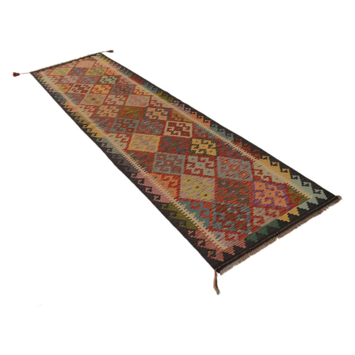Afghan Kilim Rug 2' 9" x 10' 1" Flat-Weave | No. AL40929