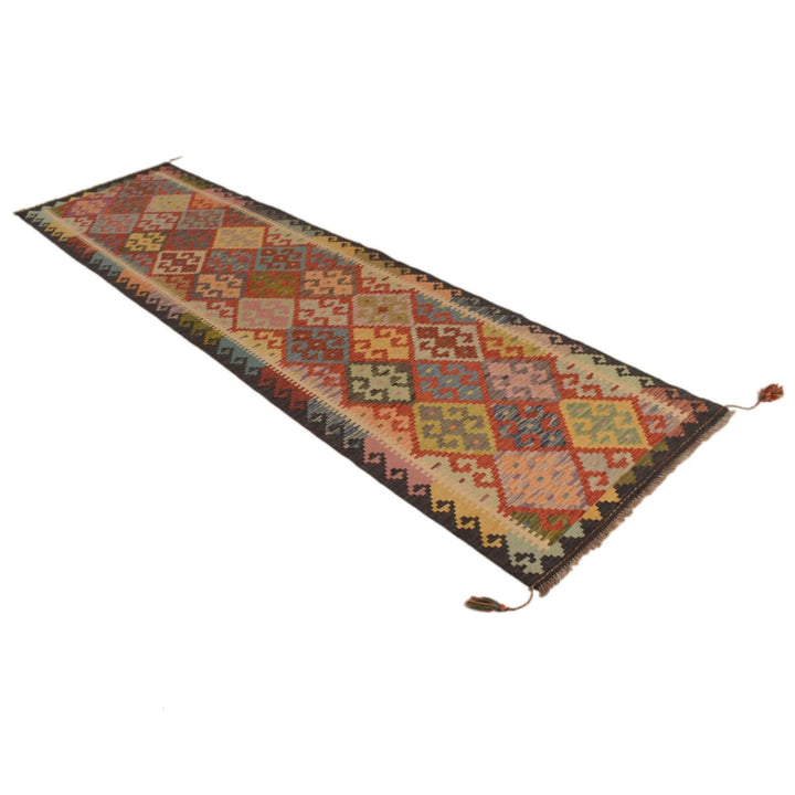 Afghan Kilim Rug 2' 9" x 10' 1" Flat-Weave | No. AL40929